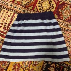 A knitted striped skirt from Old Navy.